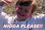 1986 Ford Bronco - A young boy makes a dramatic gesture with text overlayed on the image.