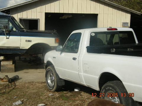 1991 Ford F-150 - Pee-Wee, Seemore's little brother and my daily driver, came down to the shop for moral support while working on the SAS