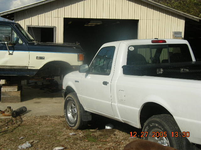 Pee-Wee, Seemore's little brother and my daily driver, came down to the shop for moral support while working on the SAS