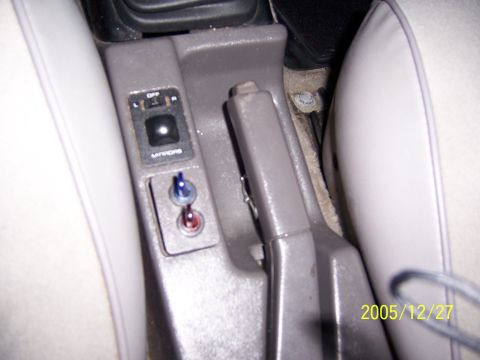 1991 Ford Probe - Center console with switches for accent lighting.