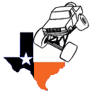 1993 Ford Bronco - Monster truck graphic superimposed on a Texas flag outline.