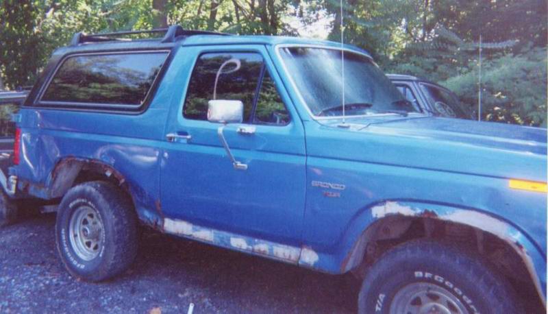 This Bronco gave up most of the interior trim installed in Rosie after the first round of body work.