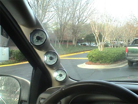2004 Ford Excursion - My ISSPRO Guages mounted in the A-Pilar