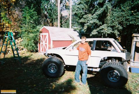 1991 Ford Bronco - This 1991 Ford Bronco has been heavily modified for off-road use with oversized tires and a lifted suspension.