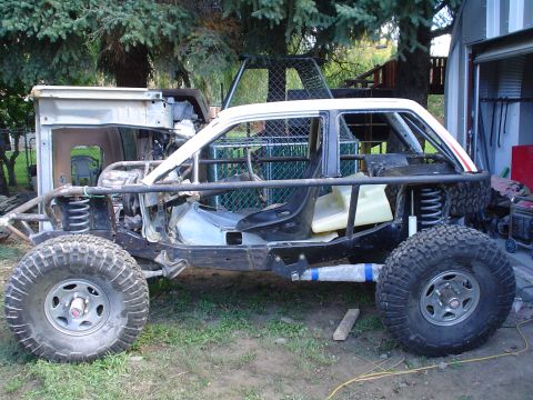 1981 Ford F-150 - This custom-built buggy is undergoing modifications, with its frame and suspension clearly visible.