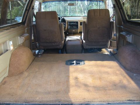1988 Ford Bronco - Interior view of a 1988 Ford Bronco, highlighting the seating and cargo space.