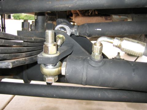 1994 Ford Bronco - This image shows the intricate mechanical components of a vehicle's steering system, focusing on the linkage and joints.