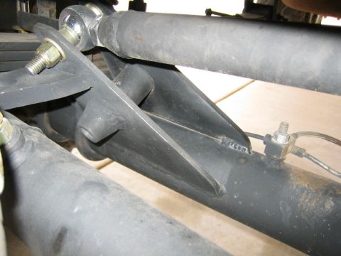 1994 Ford Bronco - Close-up view of heavy-duty suspension components, likely from a truck or SUV.