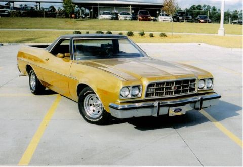 1973 Ford Ranchero - Signature pose of my 73 Ranchero. Photo taken wet film o/a 1 December 2005.