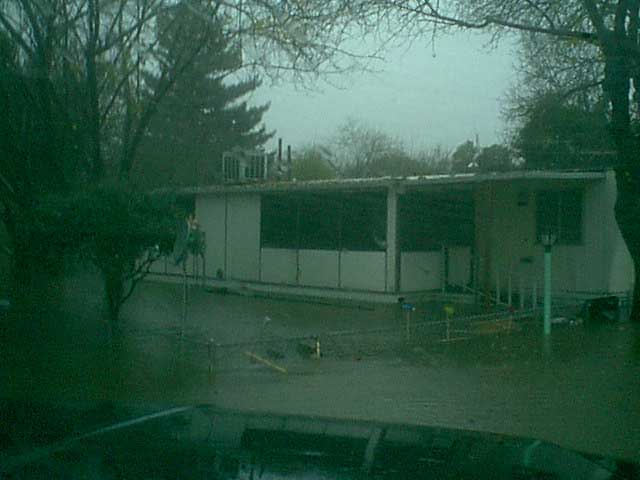 This was a trailer home park at the end of our road. most of the people were still asleep.