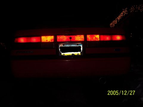 1991 Ford Probe - The back at night.