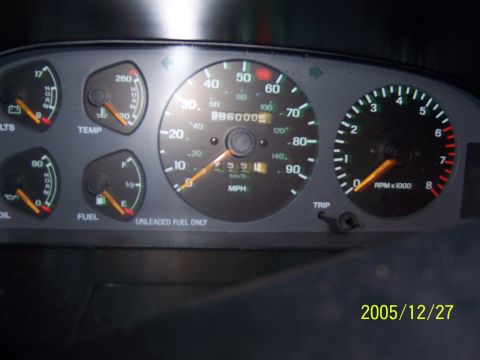 1991 Ford Probe - Stock gauges.