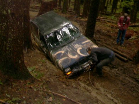 1987 Ford Bronco II - the mud was deep and slick