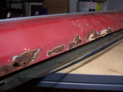 1978 Ford Bronco - Rust holes had once been went over with Bondo but rusted through.