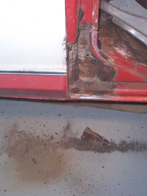 1978 Ford Bronco - Notice the pile of dirt underneath. It came from behind the panel. This picture doesn't do it justice.