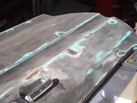 1978 Ford Bronco - These holes will require fiberglass filler to close.