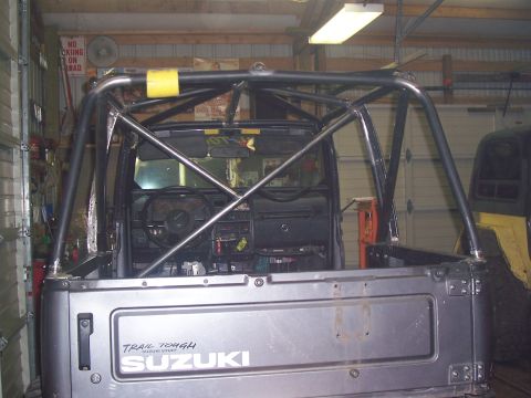 1988 Suzuki Samurai - Custom roll cage installed in a 1988 Suzuki Samurai interior.