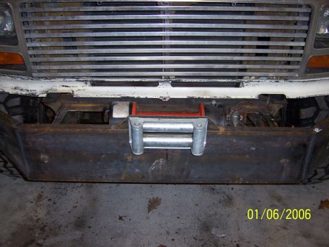 1985 Ford Bronco - This vehicle features a custom front bumper with a winch, obscuring original factory details.