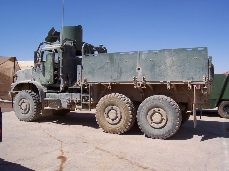 U.S. Marine Corps' newest vehicle. Osh Kosh 7-ton.  12L turbocharged Caterpillar engine putting out 1500 lb. ft torque.