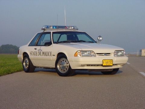 1993 Ford Mustang - This 1993 Ford Mustang served as a state police vehicle.
