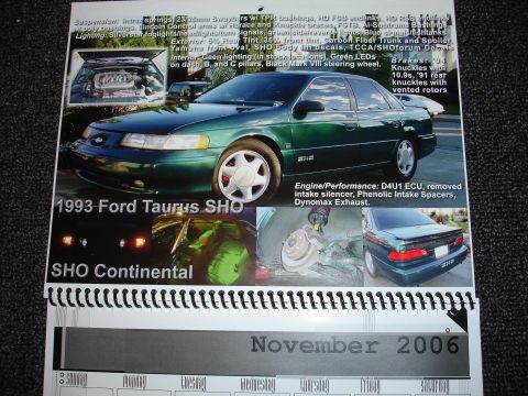 1993 Ford Taurus - 1993 Ford Taurus SHO sedan shown with modifications and performance parts listed.