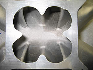 1972 Ford Ranchero - Parker Funnelweb cloverleaf carb pad and plenum