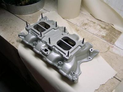 1972 Ford Ranchero - custom made 2X4 intake