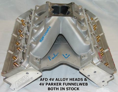 1972 Ford Ranchero - Parker Funnelweb on AFD heads