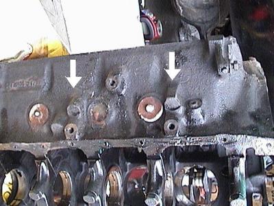 1972 Ford Ranchero - 400 FMX, this side has both mount bosses for the Cleveland/ Windsor mount