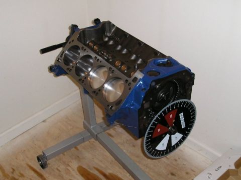 1972 Ford Ranchero - bushed lifter bores, getting cam degreed