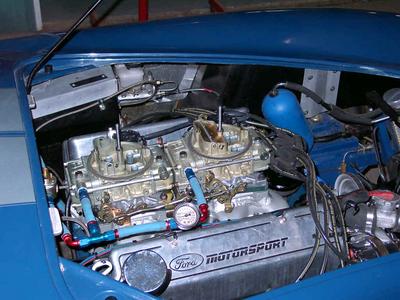 1972 Ford Ranchero - custom 2X4 manifold in a Cobra
