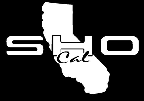 1993 Ford Taurus - This image displays the SHOCal logo, the letters S, H, and O superimposed over an outline of the state of California.