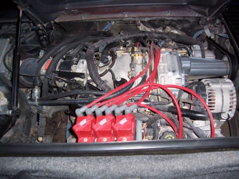 1988 Pontiac Fiero - A before pic of the CAI setup