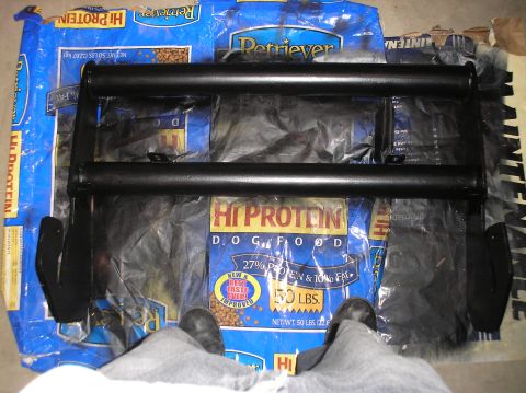 1978 Ford Bronco - Half way done, 2X coats of the bed liner, using the Spray can of it. (that shit stinks bad...)