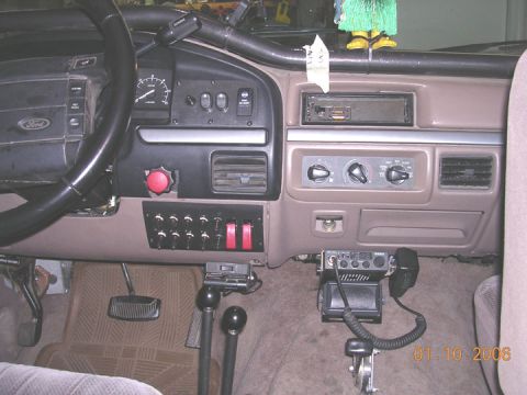 1994 Ford Bronco - this helped clean up the dash, left me with lots of switches (extras too) and gave me a little more knuckle clearance when shiting the 205