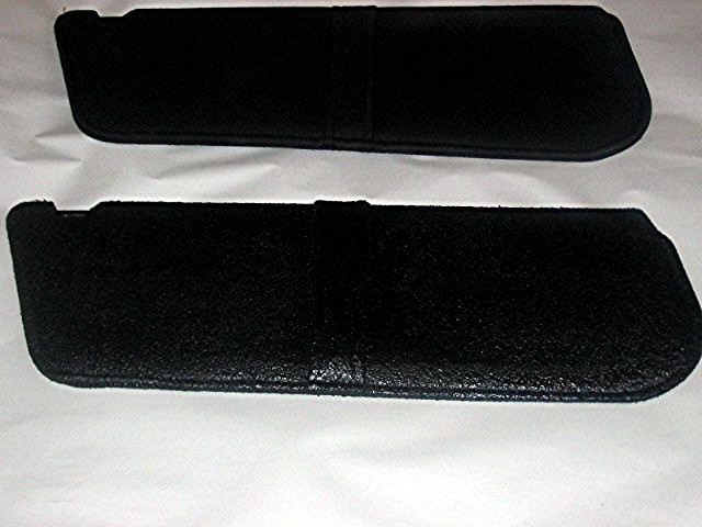 Two black sun visors against a white background