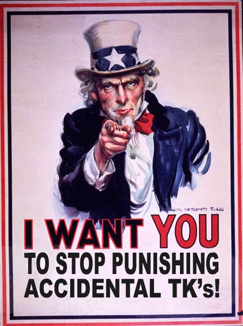 1986 Ford Bronco - This is a propaganda poster Uncle Sam pointing directly at the viewer with a message about accidental TKs.