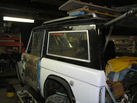 1966 Ford Bronco - side shot..top installed, roof rack on, don't recall what else...