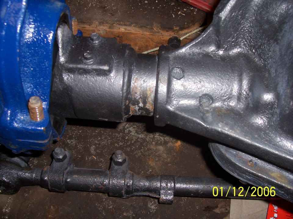 Axle assembly and steering linkage with date stamp 01/12/2006