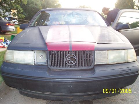 1987 Mercury Cougar - these pics are all after the vandalization which unfortuantly made me get rid of it.