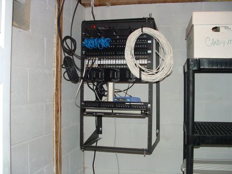 1978 Chevrolet C/K Pickup - My network rack in the house... 12 phone lines, few cable tv lines.. now for a networks switch...