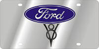 1991 Ford LTD Crown Victoria - License plate displays the Ford oval logo and a V8 emblem.