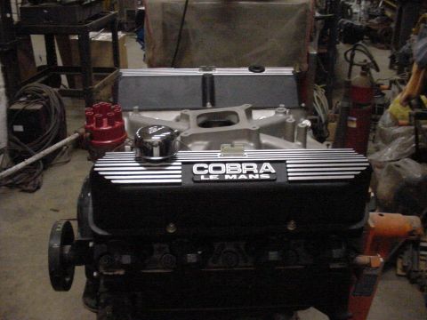 1978 Ford F-250 - Engine block with Cobra Le Mans valve covers and a red distributor cap visible.