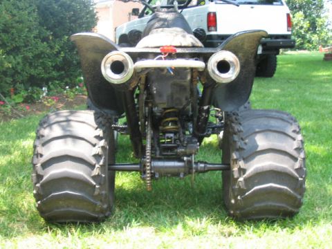 1987 Honda 250 X - One of a kind duals. 2inch pipe and stainless steel mufflers .