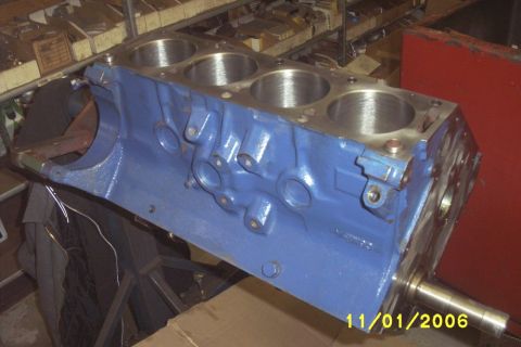 1967 Ford Galaxie - A blue engine block is shown, with a date stamp of 11/01/2006 in the corner.