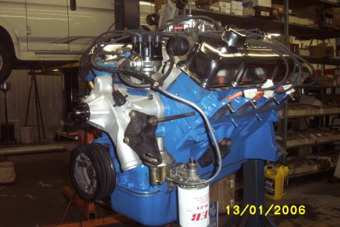 1967 Ford Galaxie - New aluminum Edelbrock water pump.