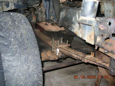 1991 Ford F-150 - I hope this is the final install...New bushings in the springs, everything is lined up how I want it...Maybe...I was suprised at how much t…