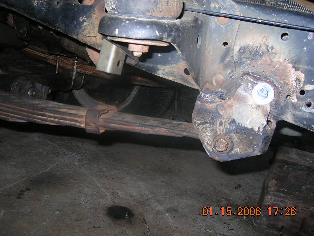 Rear hangers are welded up good now..They are not goin anywhere. i think the frame will break in half before these things come off