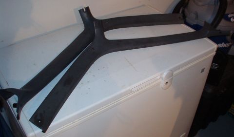1983 Ford Bronco - Gray A-pillar covers for '92-93 (dark gray) fit '92-96 They have no cracks except 2 small chips on the passenger's side where the door seal…