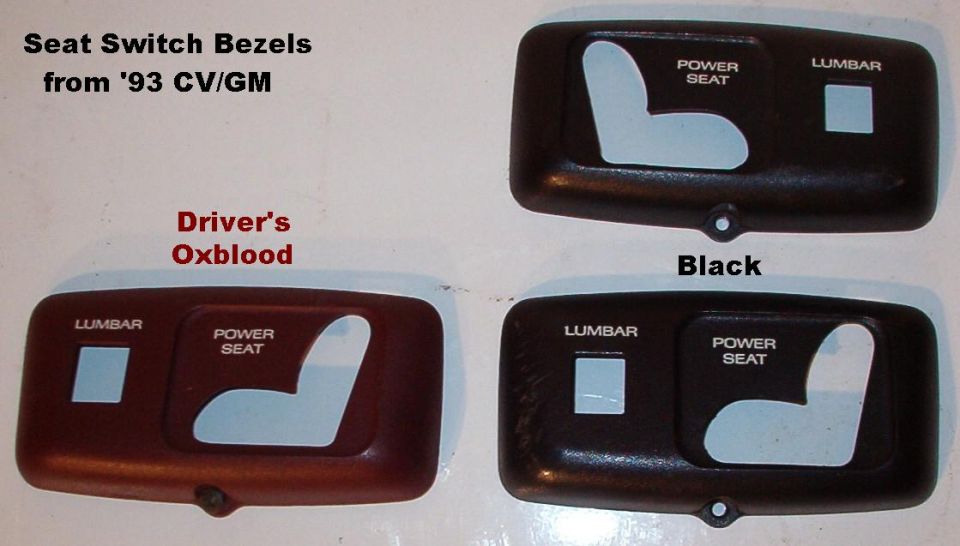 Seat Switch Bezels